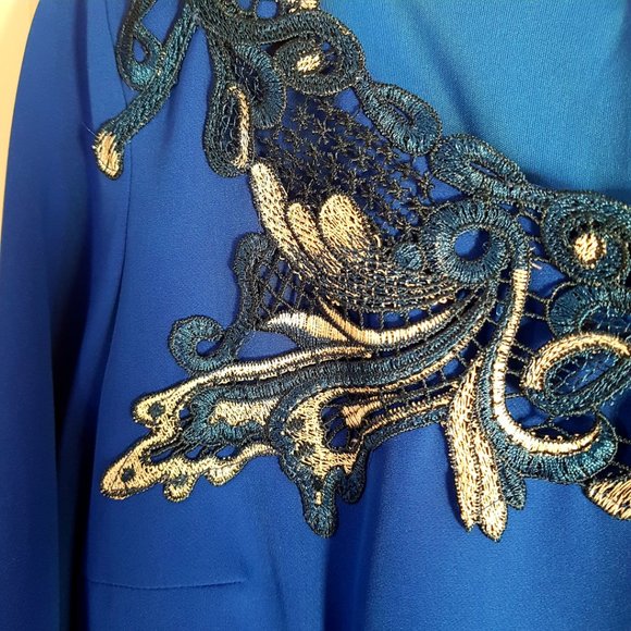 OLIMARA Blue Classic, Occasion Dress, Made in Spain, sz 6/8 - Picture 8 of 12